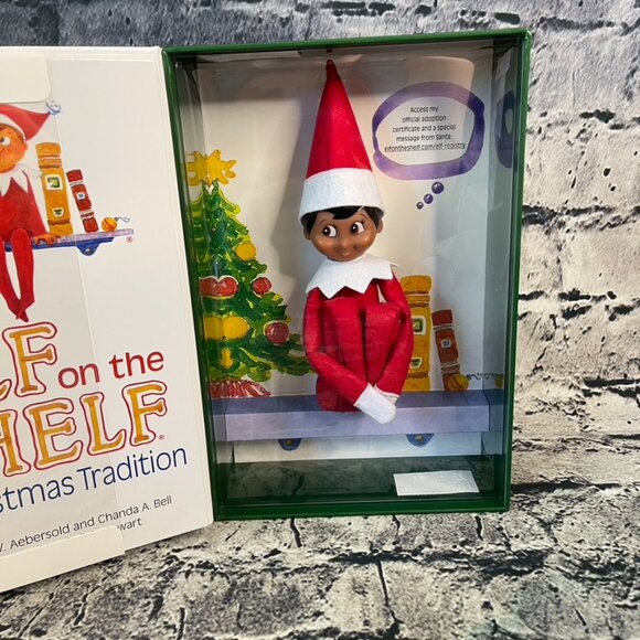 The Elf On The Shelf Boy Christmas Tradition Box Set With Book Brown Eyes N - Picture 8 of 10